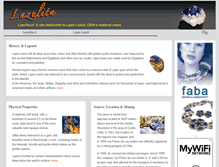 Tablet Screenshot of lazulita.cl